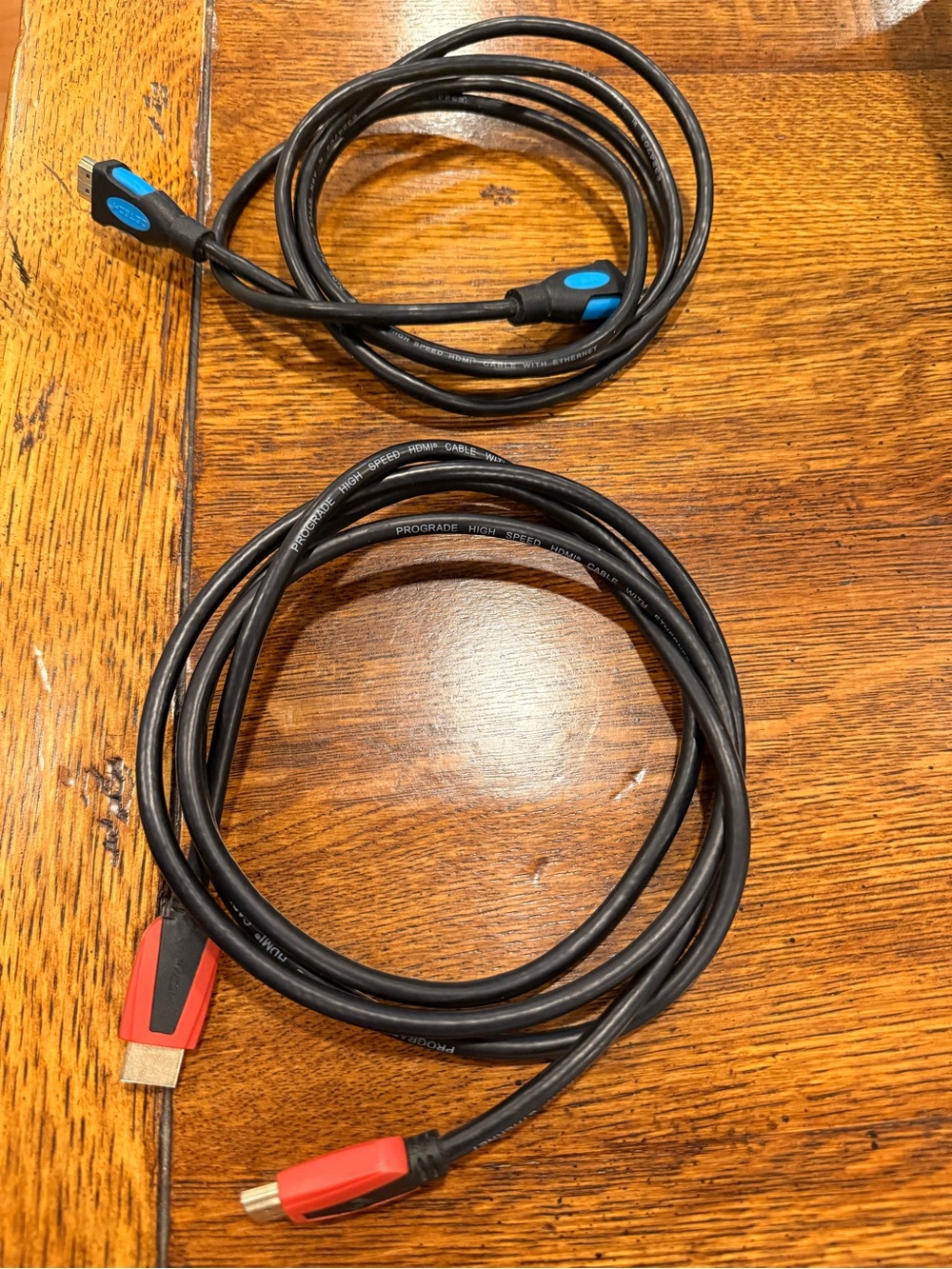 High-Speed HDMI Cable — Black with Red & Blue Accents
